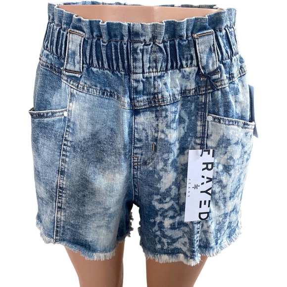 NWT FRAYED Super High Baggy Short in Sour Candy, size 30 - Picture 10 of 13